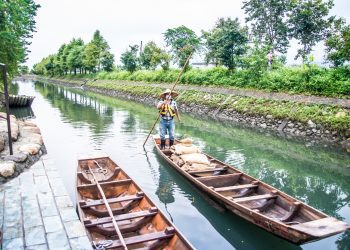 十六份排水改善啟用  鴨母船增添水岸新樣貌