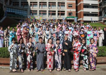 弘光科大舉辦浴衣文化祭　百位學生齊體驗日本文化