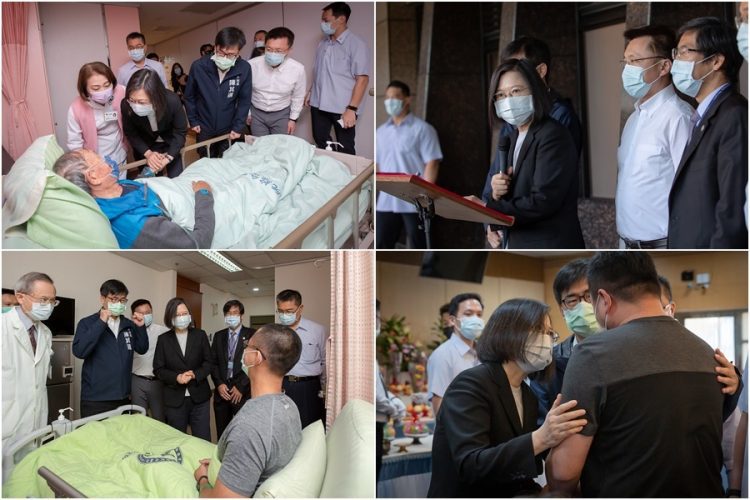 探視城中城火災傷患 總統蔡英文:政府將全力協助災後工作並全面盤點住商混合大樓問題 探視城中城火災傷患 總統蔡英文:政府將全力協助災後工作並全面盤點住商混合大樓問題