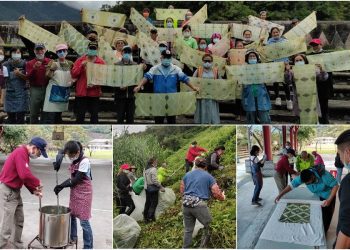 摸蜆兼洗褲  剷除綠癌還可染製美美的絲巾