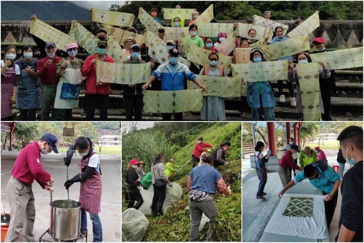 摸蜆兼洗褲  剷除綠癌還可染製美美的絲巾