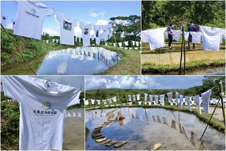 水T藝術節開展 上百水T飄揚水梯田 好一派美學地景 水T藝術節開展 上百水T飄揚水梯田 好一派美學地景