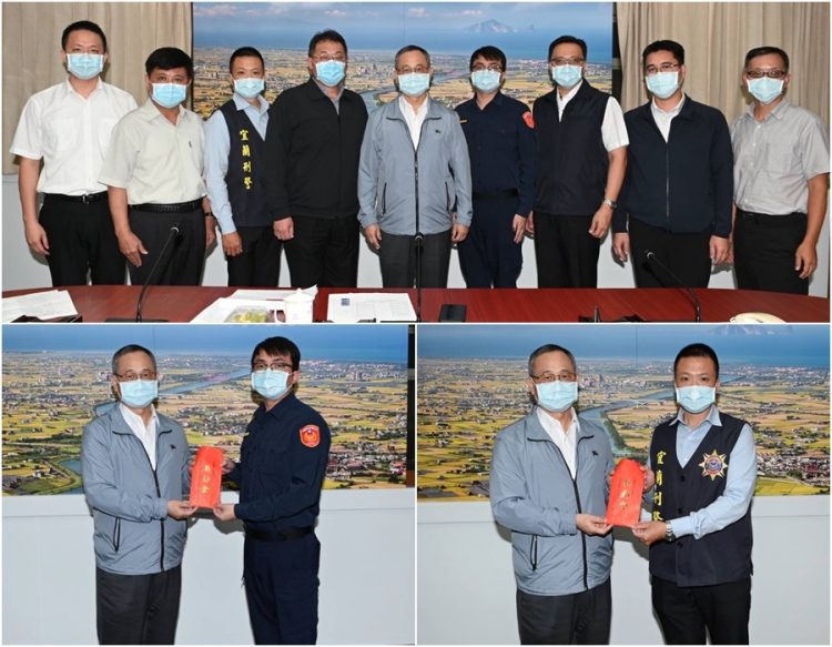 為宜警加油打氣 警政署長慰勉破案有功人員 為宜警加油打氣  警政署長慰勉破案有功人員