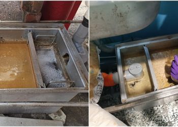 綠島餐飲廢水油污驚人 東縣環保局籲業者裝設截留器 乾淨海洋水質