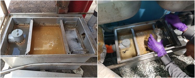 綠島餐飲廢水油污驚人 東縣環保局籲業者裝設截留器 乾淨海洋水質