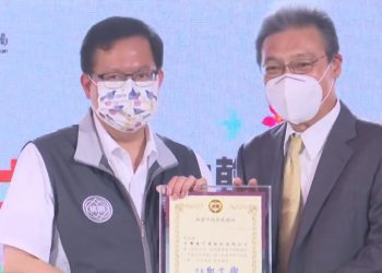 雨水下水道完工  鄭文燦感謝配合企業