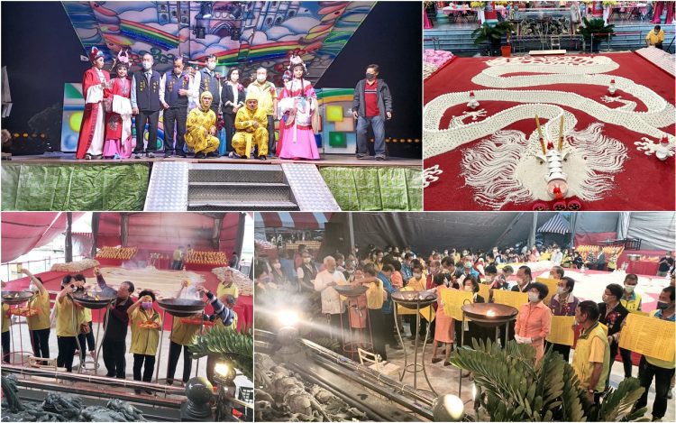 影音/吳沙澤蘭宮酧恩祈安法會結束 千人點燈與祈願盼宜蘭縣平安順興