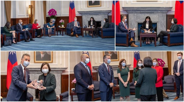 接見美國跨黨派眾議員訪團　總統蔡英文：再次感受到美國國會對臺灣的支持