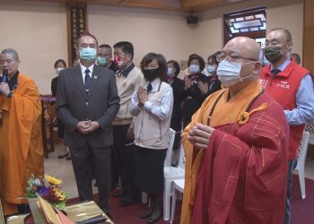 新竹榮家榮靈祠安座 佛光山大師為英靈誦經祈福