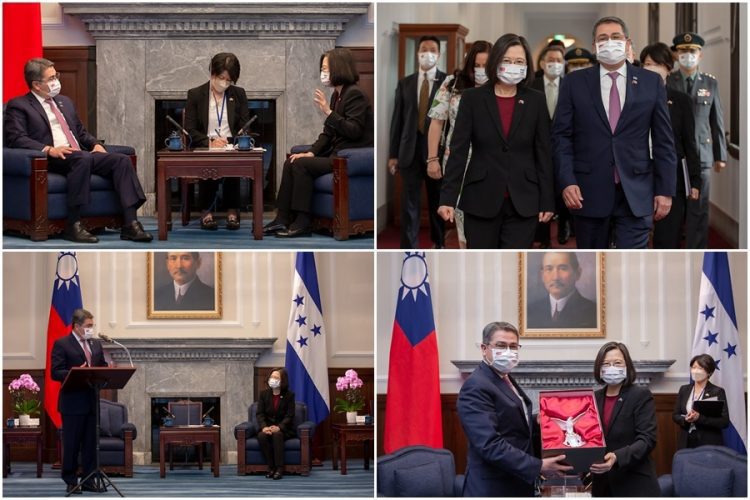 會見宏都拉斯總統葉南德茲 蔡總統：感謝力挺臺灣的國際參與