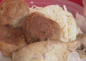 當歸麵線暖心暖胃 竹市救急會助弱勢感恩防疫英雄