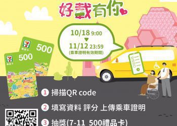 高雄市政府鼓勵優良司機 推出民眾搭乘通用計程車抽好禮活動！