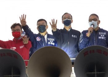 12/18公投投票日倒數 朱立倫竹市掃街宣講