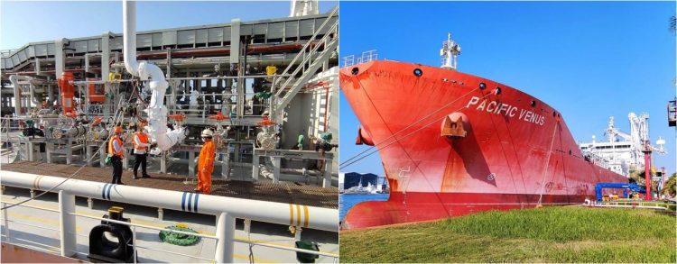 全球第一艘碳中和乙烯船抵臺 全球第一艘碳中和乙烯船抵臺