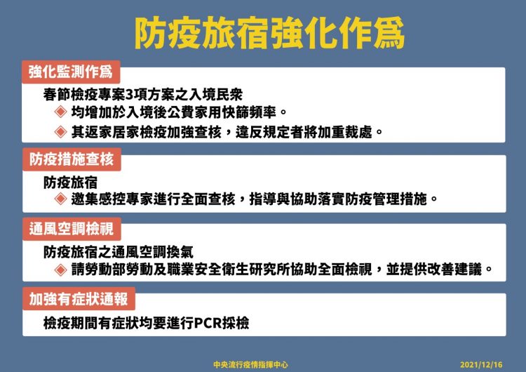因應防疫旅宿相關感染事件 CECC啟動四大強化作為