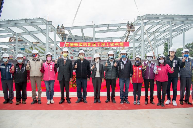 宜蘭轉運站新建工程上梁 預計明年底完工啟用