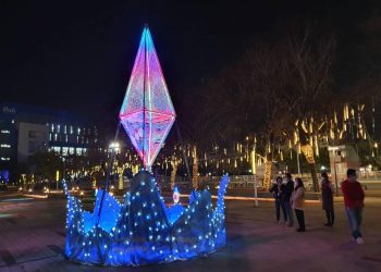 影音／「映動臺中、光織大里」點燈開幕儀式 告別疫情 溫暖人心