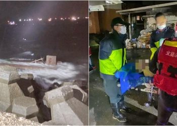 烏石港南堤驚傳海難 1人失溫1人OHCA