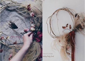 花藝的日常 聖誕鈴聲響 茫茫仁草聖誕花圈製作