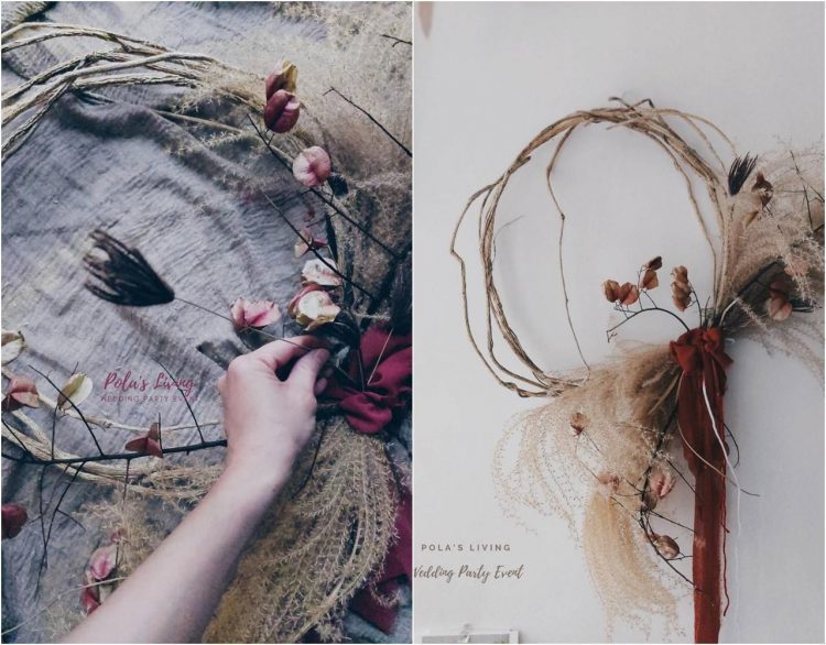 花藝的日常 聖誕鈴聲響 茫茫仁草聖誕花圈製作