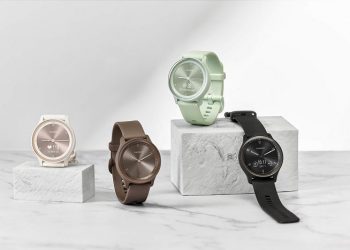 Garmin vívomove Sport 指針智慧腕錶　體現春夏流行色暨當代時間美學