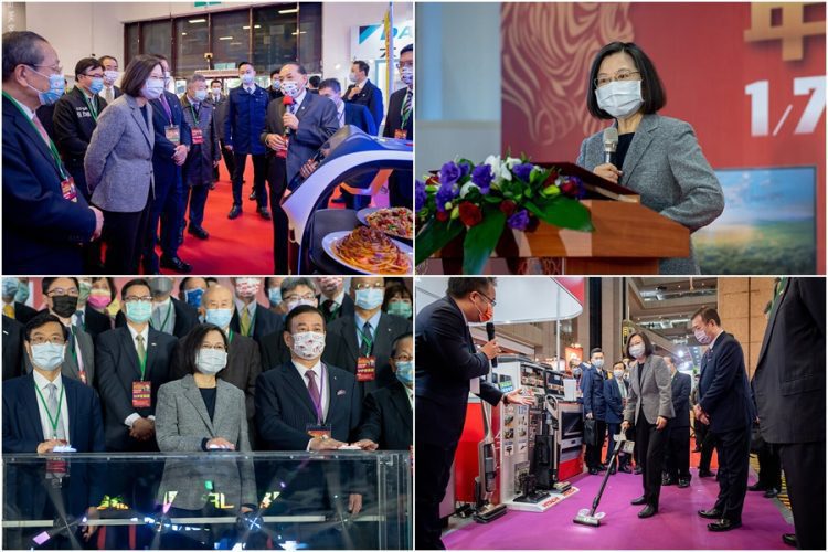 出席3C年終購物展 總統蔡英文:繼續做好防疫 拚經濟 出席3C年終購物展  總統蔡英文:繼續做好防疫 拚經濟