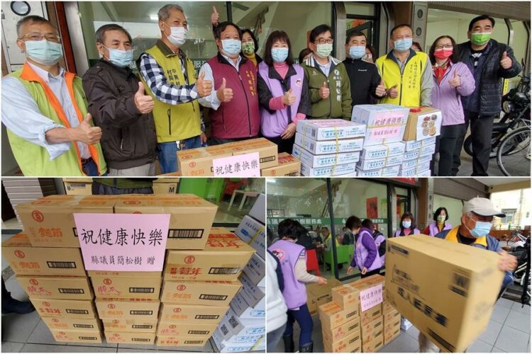 助弱勢溫暖過新年 五結民間社團、企業及民代送年菜發紅包