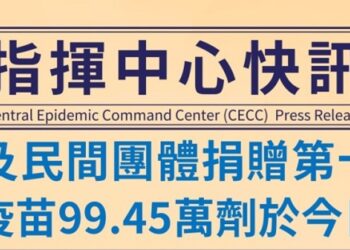 台積電、鴻海永齡、慈濟三間企業和民間團體捐贈之第十六批BNT疫苗 今日上午抵臺