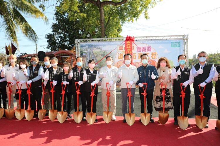 嘉139線拓寬工程祈福動土　翁章梁：中埔將會越來越好