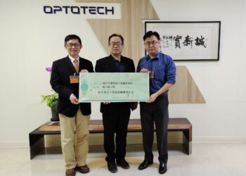 慨捐100萬元  光磊/台亞科技義助花工獎助金