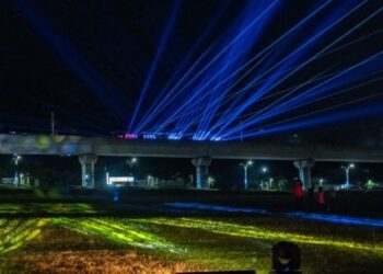 慶祝淡海輕軌三周年 台日合作打造全台唯一光影列車秀