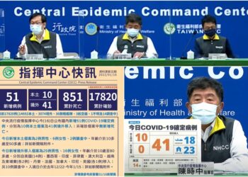 新冠確診1/16增10本土41境外 已知41本國籍1調查中