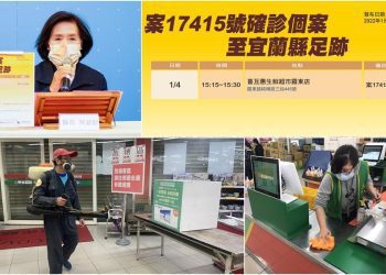 確診個案曾到宜蘭 縣府發布公共足跡 嚴防Omicron 院所停止探視 拍照唱歌要戴口罩