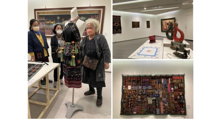 臺東首位獲獎傳統工藝人間國寶陳利友妹排灣族刺繡展 今起縣府藝文中心展出