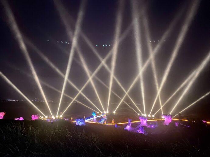 2022野柳石光夜訪女王 絢麗點亮野柳地質公園