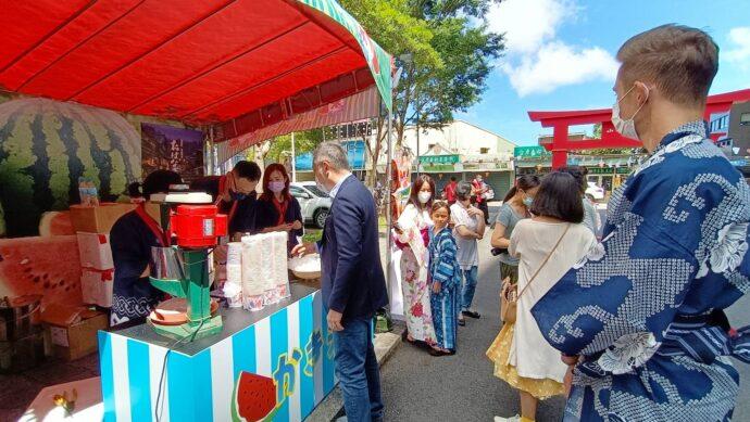 山形祭第三回 礁溪溫泉飯店與遊客大跳花笠舞