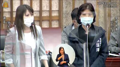 漾新聞|不滿內政部反詐騙圖卡「笑死」與「台灣吃海鮮很貴」陳美雅摃上環保局長