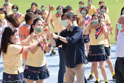 漾新聞|全民運動嘉年華會開舞 陳其邁加入500人共舞行列