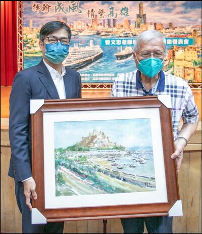 漾新聞|一生贈畫校園438件 教育局集結曾文忠作品成冊雄中發表陳其邁表感謝