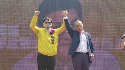 漾新聞|吳益政競選總部成立二千民眾加油喊凍蒜 高雄市第一場跨黨派競選盛事
