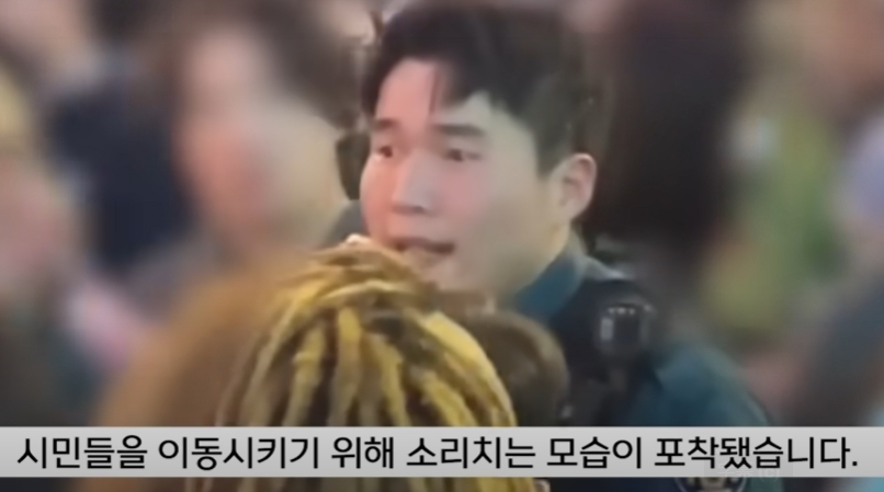 網讚真英雄 南韓警察在梨泰院人潮中 吶喊求民眾回頭