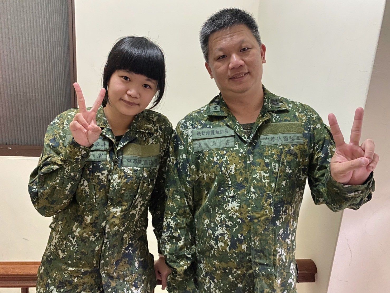 澎防部父女檔同單位當兵 攜手護菊島