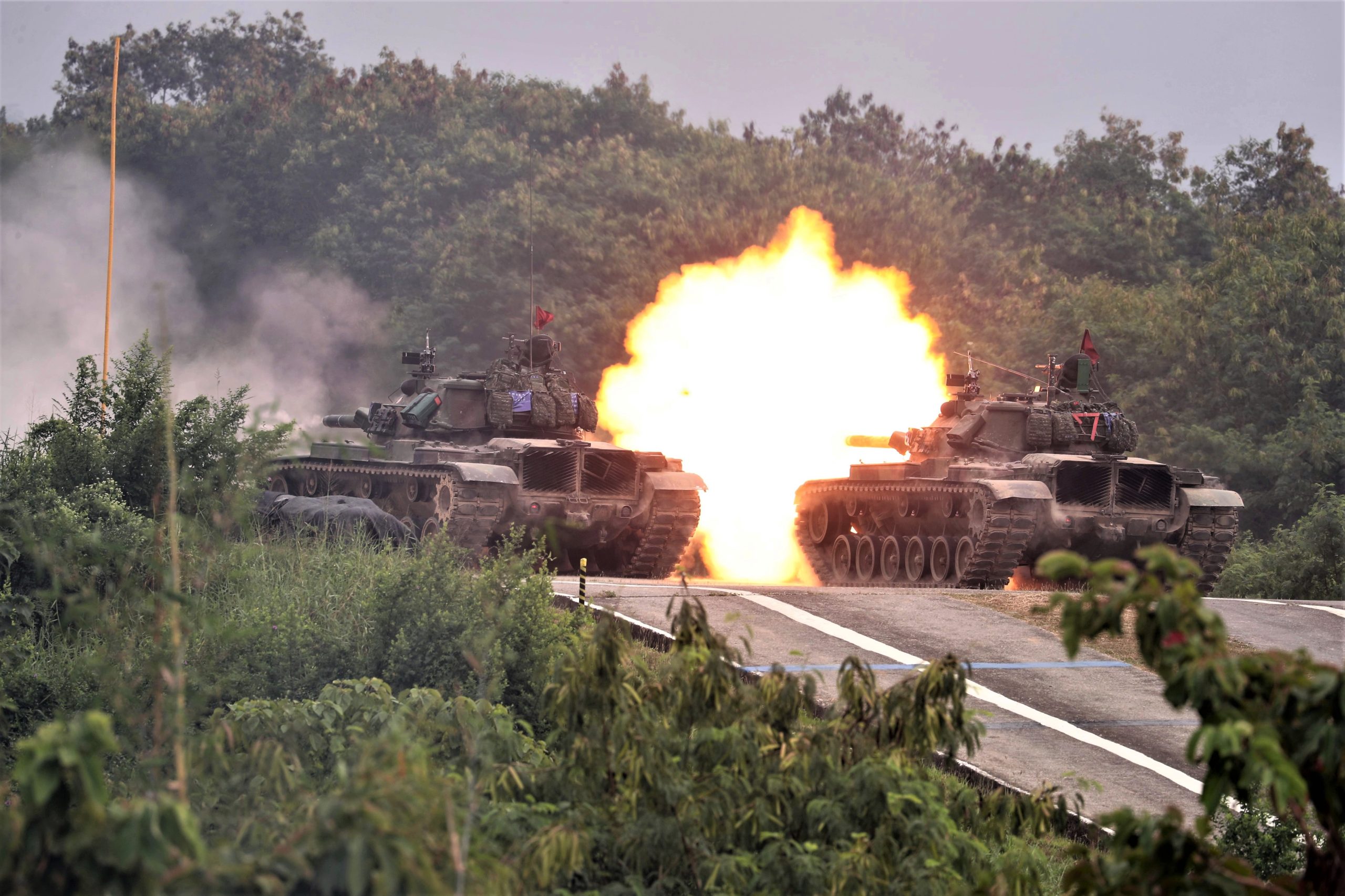 陸軍234旅戰力鑑測 聯合兵種實兵實彈操演