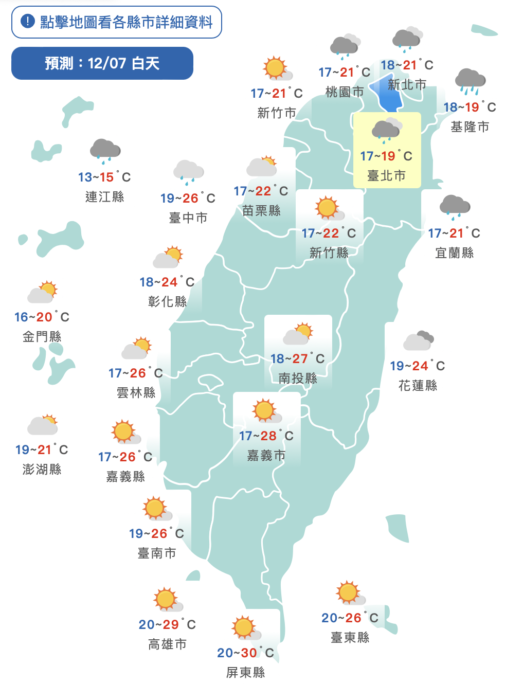 今「大雪」回溫！週五再變天　北台灣溼冷