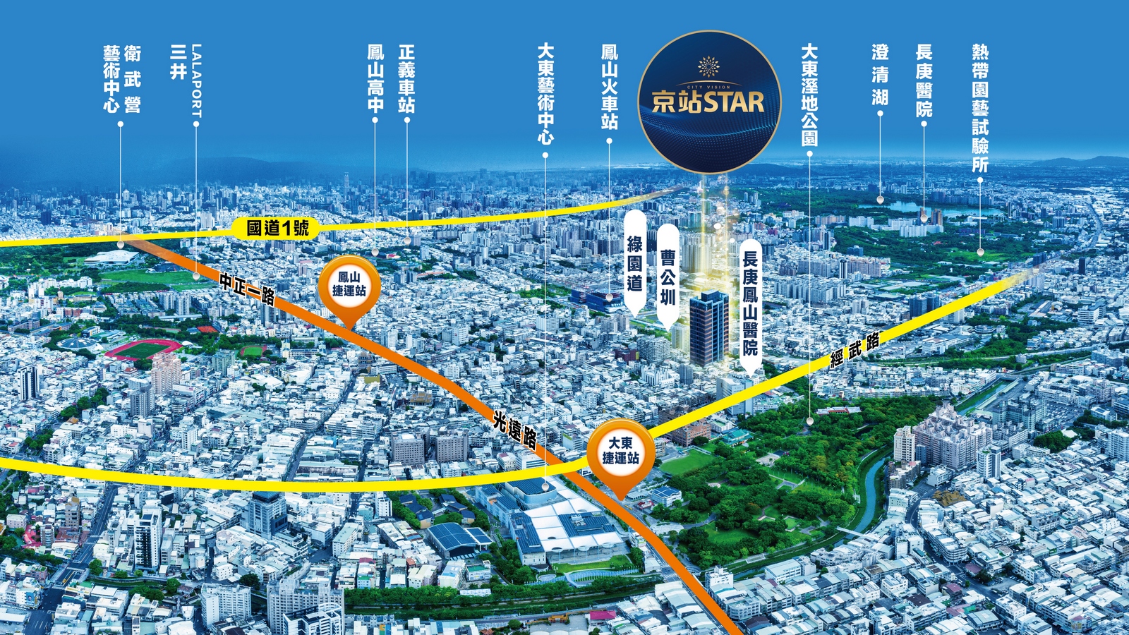 高雄房市焦點 鳳山站前2-3房、地王級增值圈閃耀完工