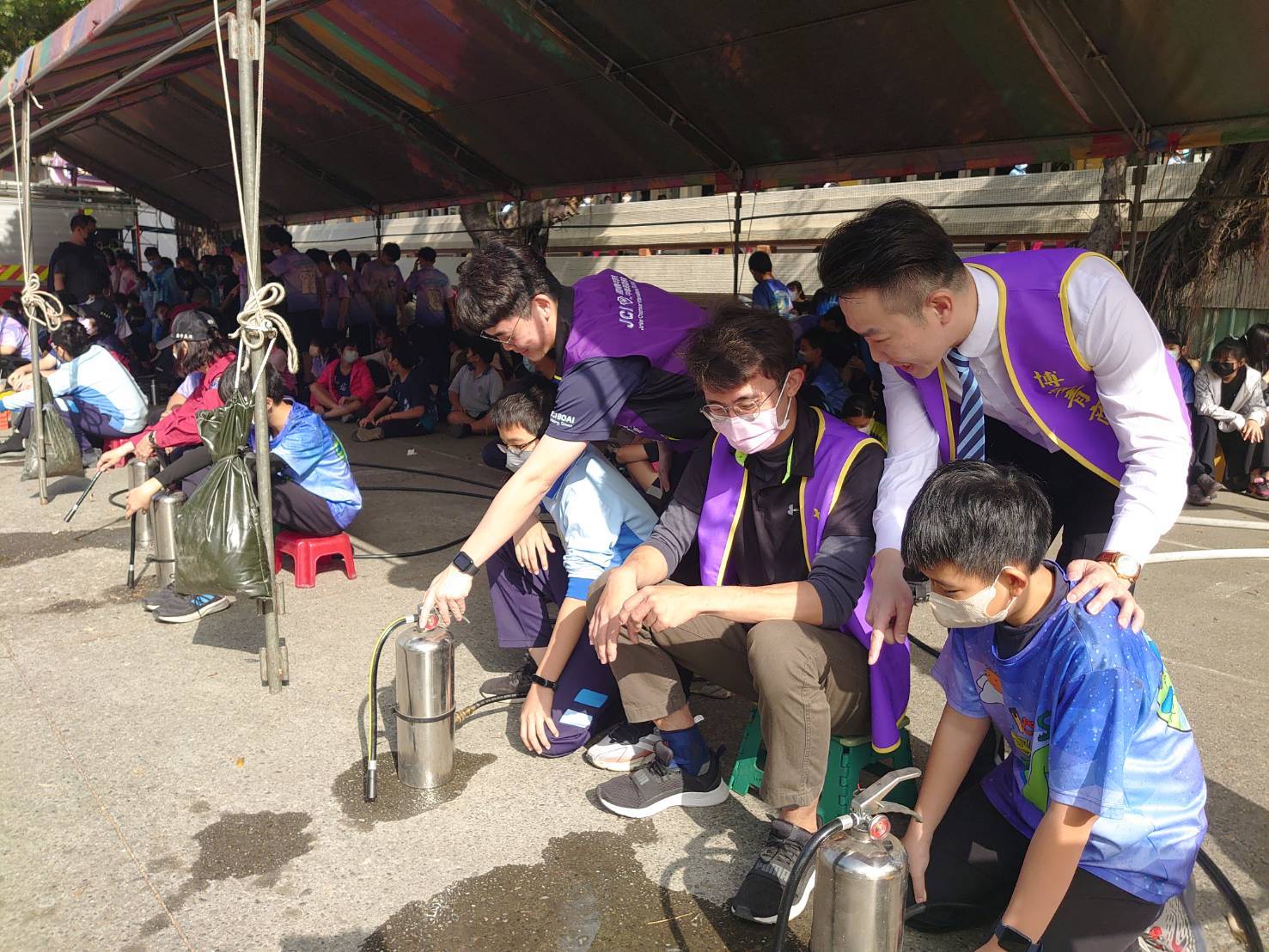 高雄博愛青商會深入校園宣導消安、救災知識