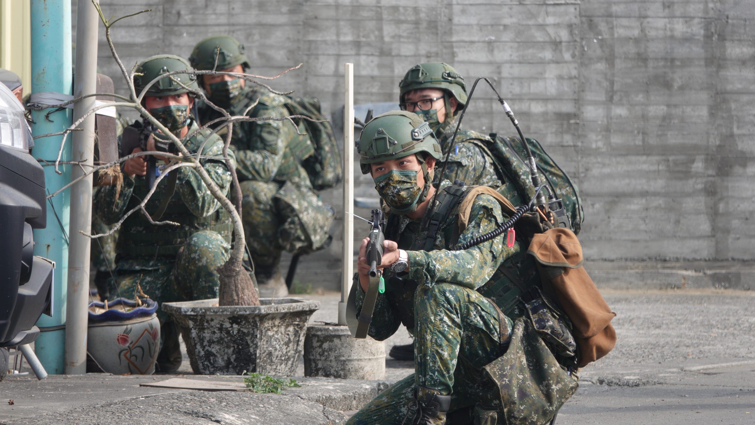 獨家/新制教召 美軍低調現身行軍隊伍中