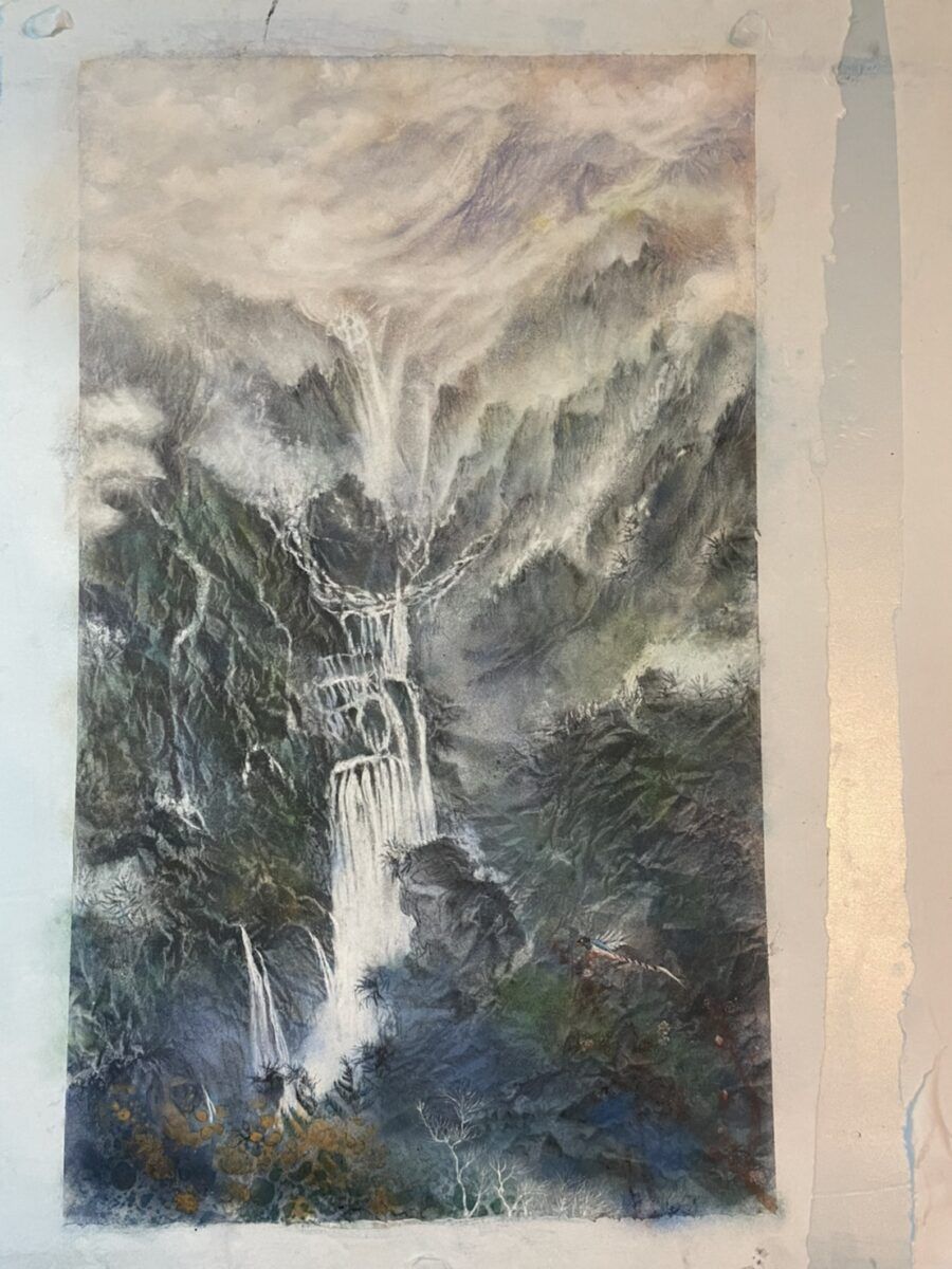 膠彩畫家林錦芳 以自然為靈感的畫作體現人與自然和諧共存