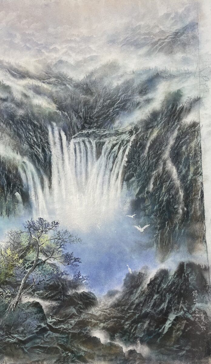 膠彩畫家林錦芳 以自然為靈感的畫作體現人與自然和諧共存