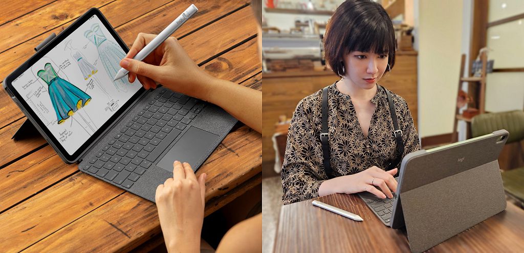 Combo Touch 注音鍵盤回歸、Crayon iPad 數位筆再升級　Logitech 四款新配件讓 iPad 不只是 iPad